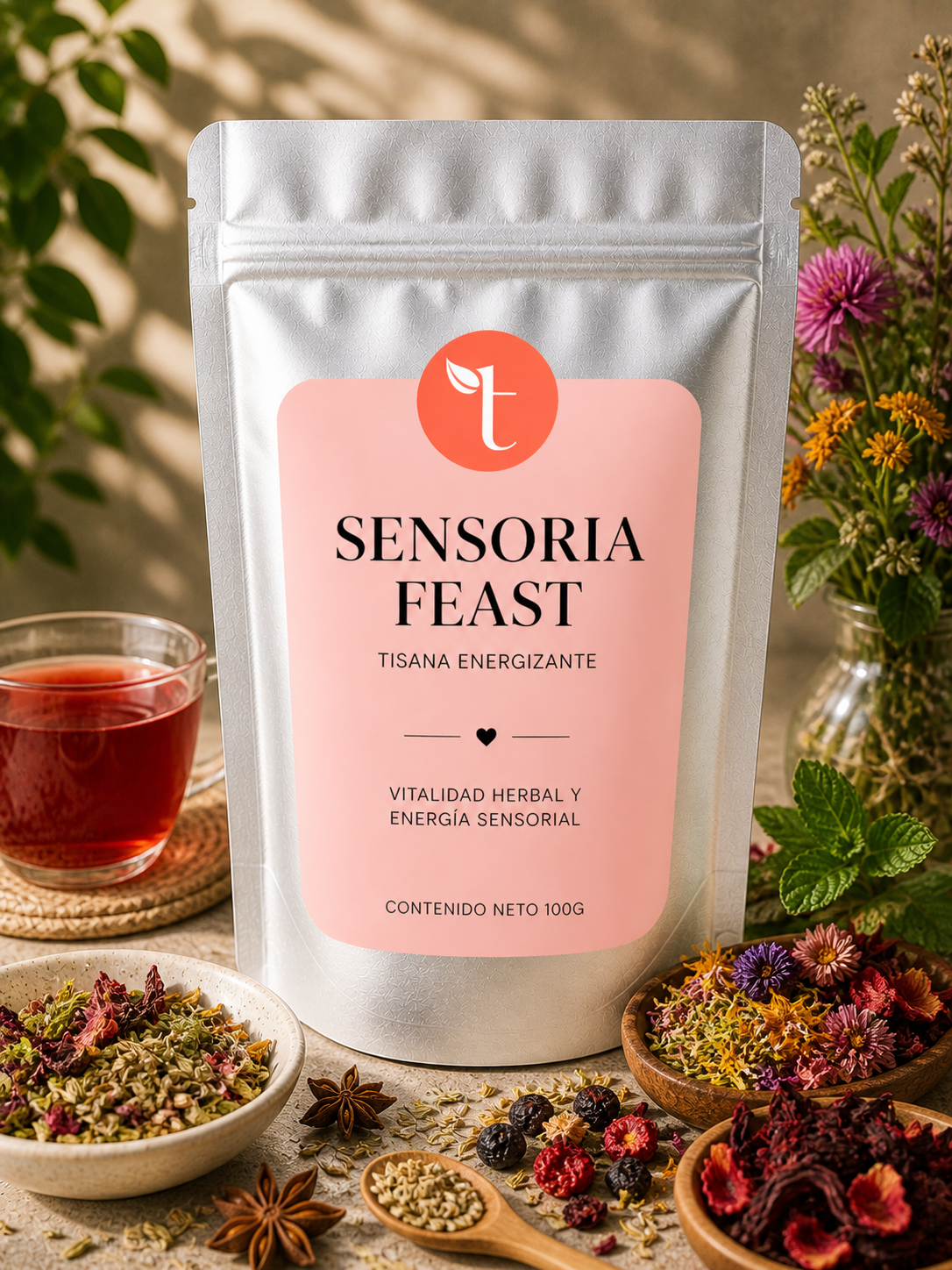 Sensoria Feast – Infusión Bio de Frutas, Flores y Hierbas