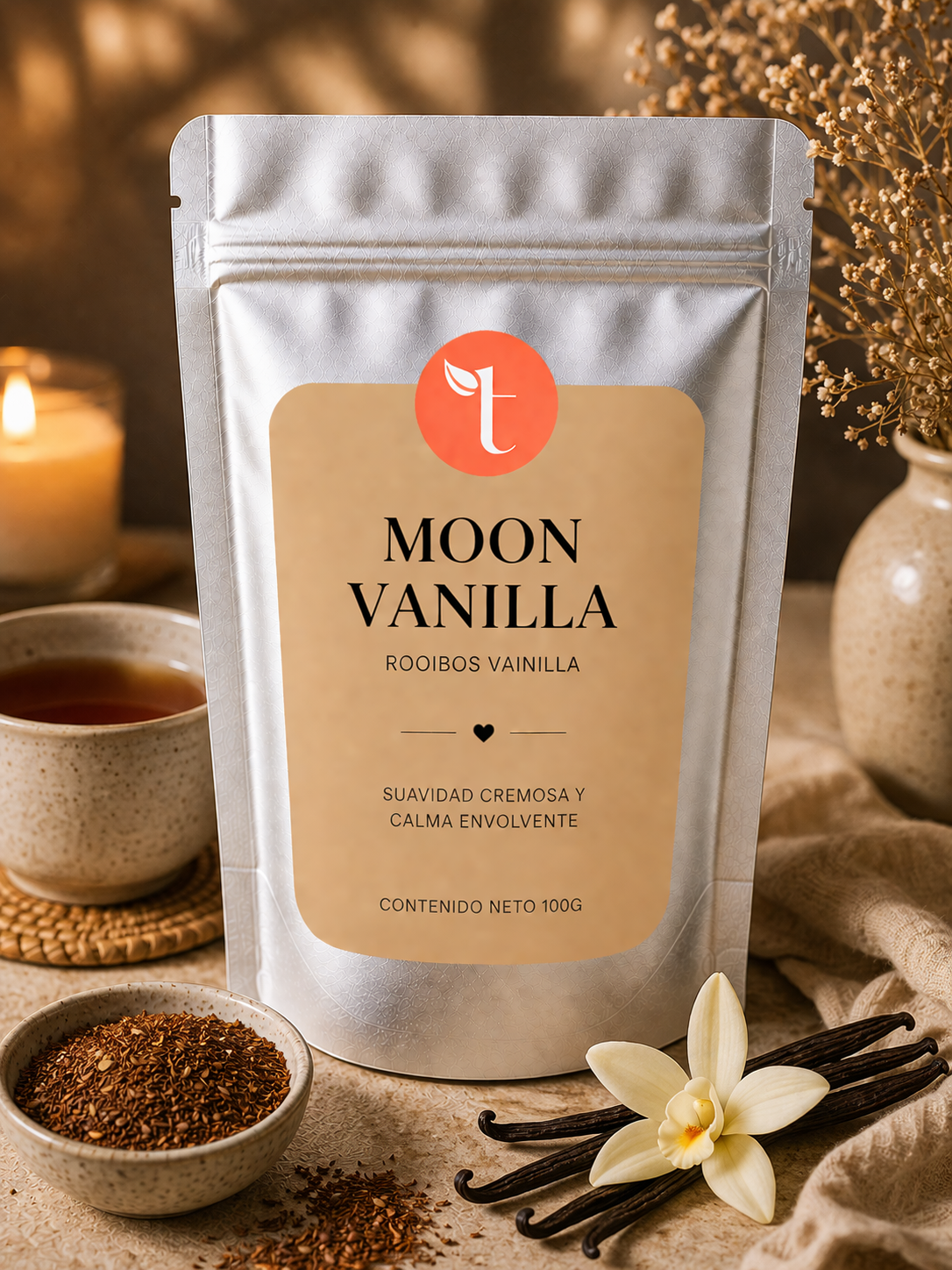 Moon Vanilla – Rooibos con vainilla dulce y suave