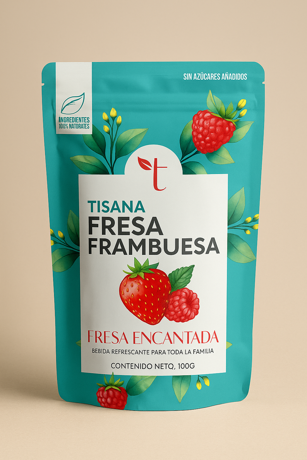 Fresa Encantada – Infusión frutal sin teína con fresa, menta y tilo