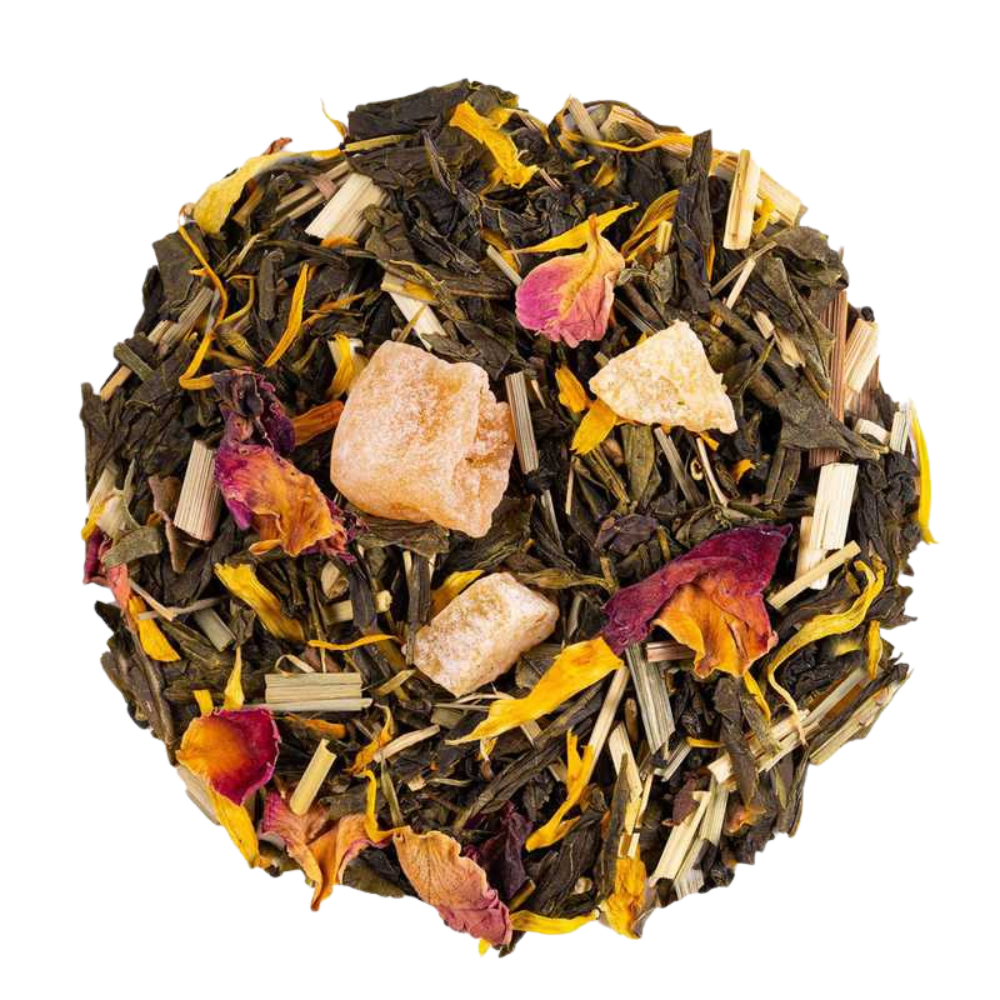 Tropical Grace - Té verde artesanal con piña, papaya y pasionaria de Tartea