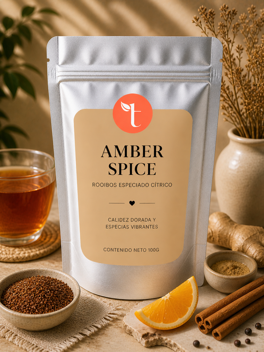 Amber Spice – Rooibos con cúrcuma, jengibre y naranja