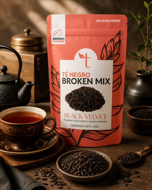 Black Velvet – Mezcla de tés negros Assam, Ceilán y Sumatra