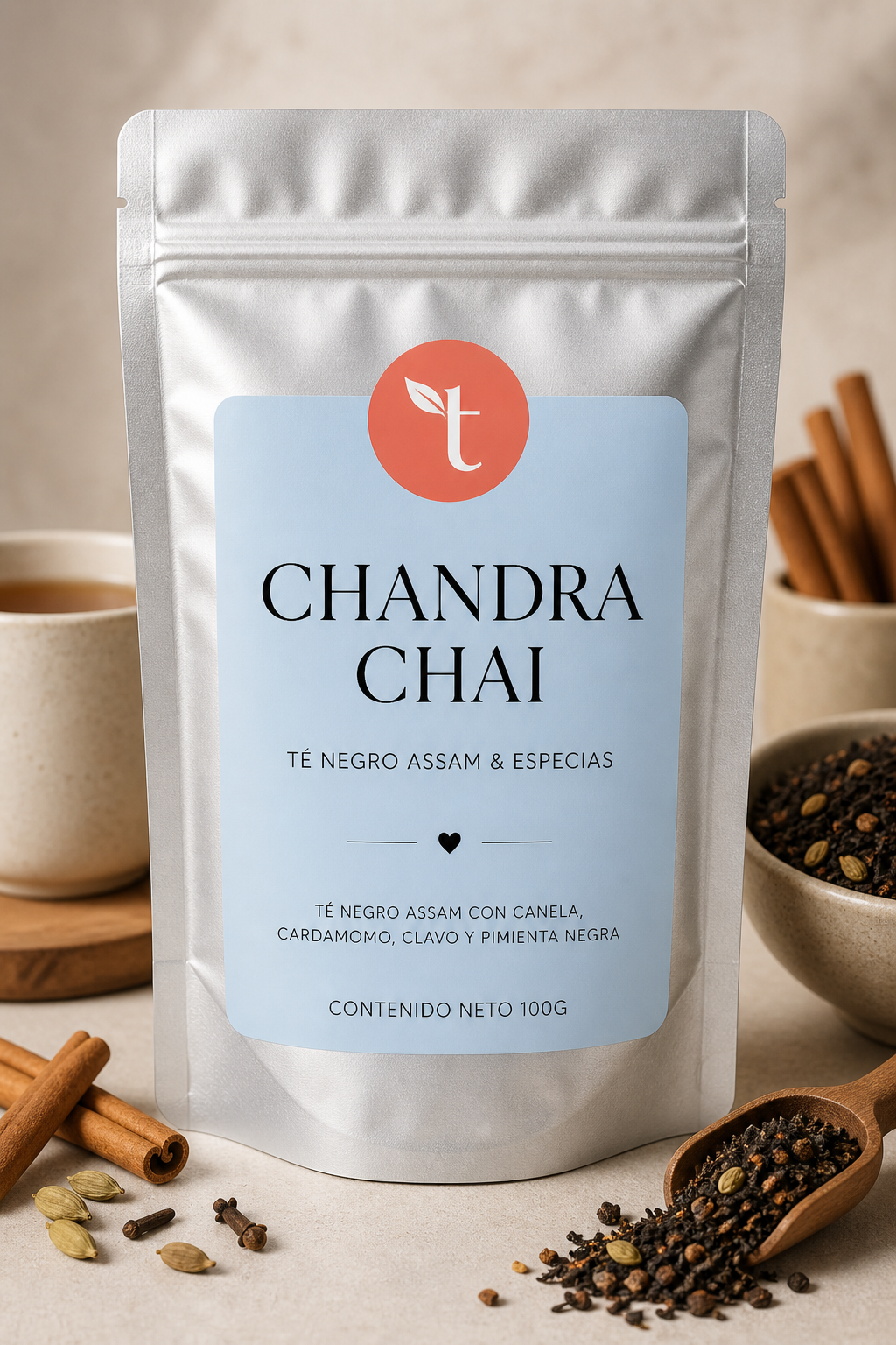 Chandra Chai - Té negro Assam con especias