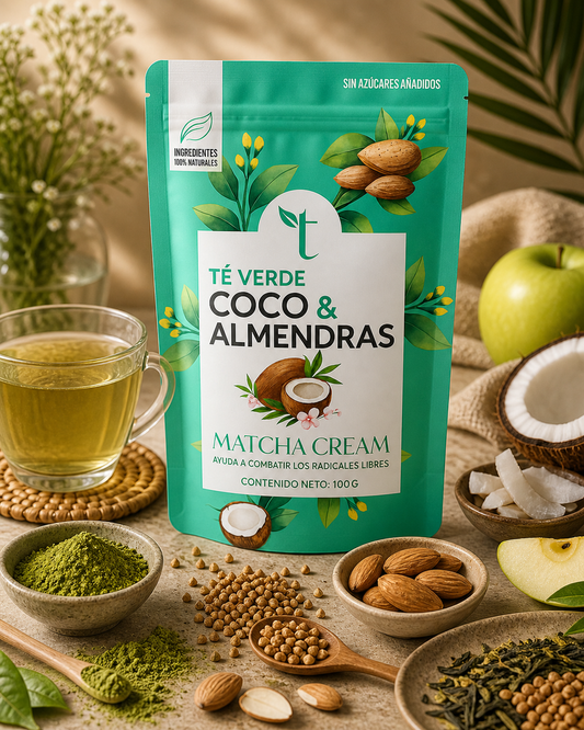 Matcha Cream – Té verde matcha cremoso con coco y almendra