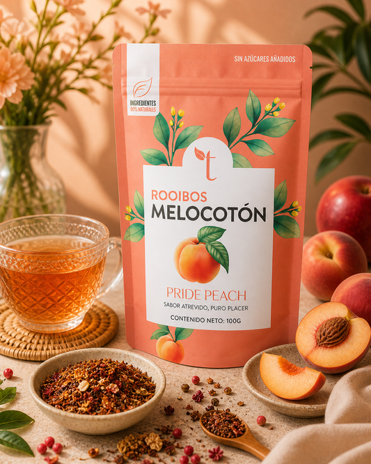 Pride Peach – Rooibos con melocotón, manzana y zanahoria