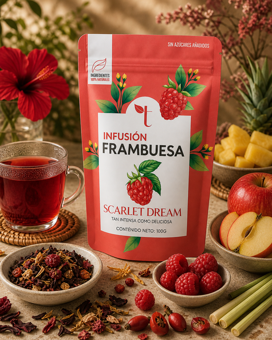 Scarlet Dream – Infusión de hibisco con frambuesa y piña