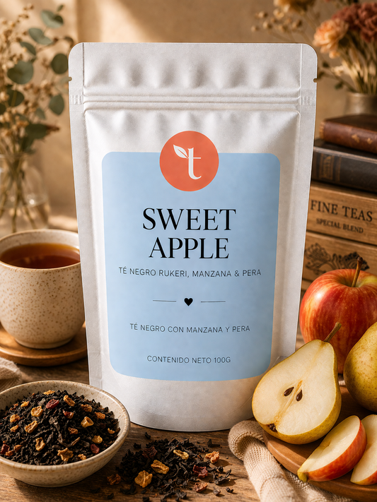 Sweet Apple – Té negro bio con manzana, pera y canela Ceylon