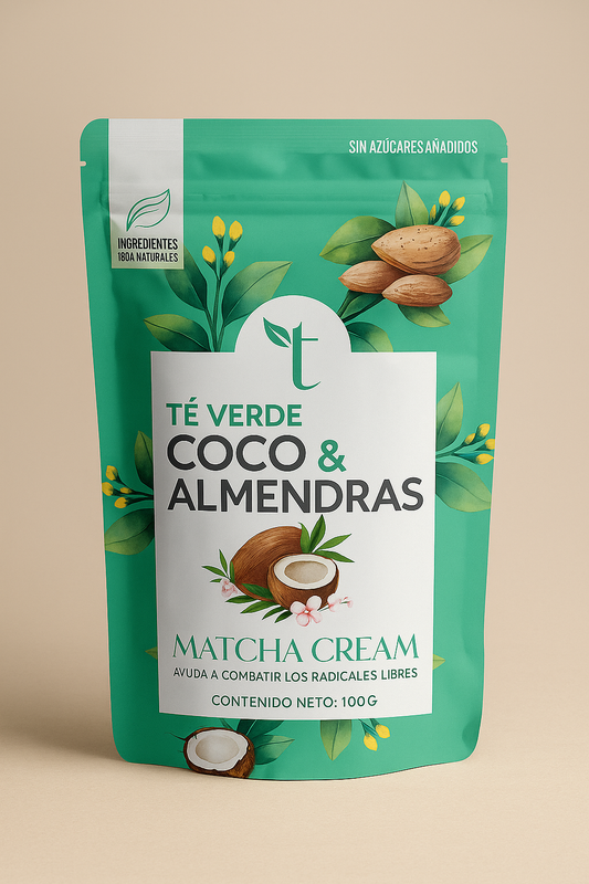 Matcha Cream – Té verde con matcha, almendra y coco cremoso