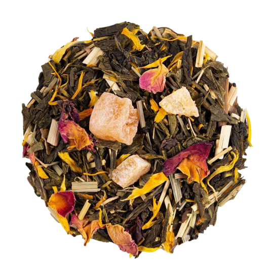 Tropical Grace - Té verde artesanal con piña, papaya y pasionaria de Tartea