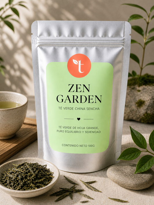 Zen Garden – Té verde de hoja grande suave y sereno